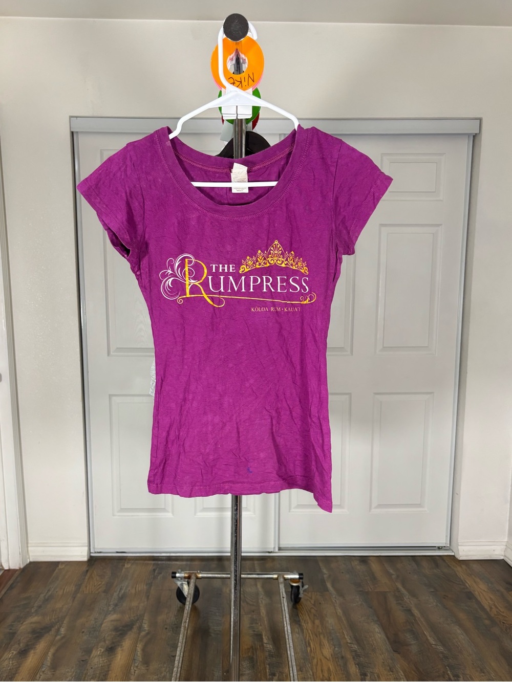 The Rumpress Women's Purple Graphic Short Sleeve Tee